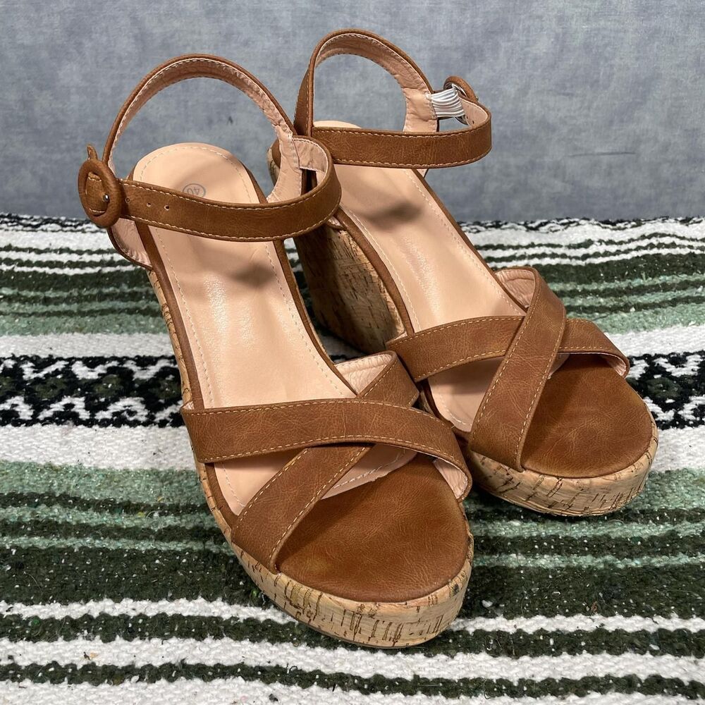 Platform wedge sandals